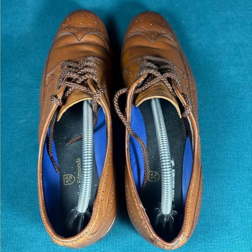 Allen Edmonds Strand Wingtip Oxford Brown Leather Dress Shoes Men’s 10.5 B USA